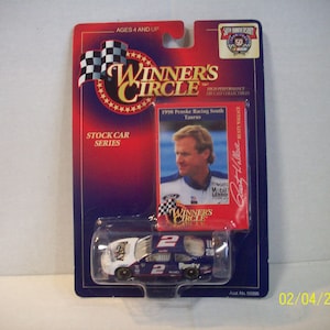 Rusty Wallace NASCAR Winner&#39;s Circle #2 Penske Racing South Taurus  1998 Stock Car Series 1/64 Scale Diecast Car New on Card Great Gift Idea