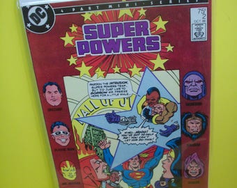 Vintage Comic Book Super Powers #2 3a Serie Darkseid Plastic Man, Mr. Miracle, Mr. Freeze 1 de 4 pt Miniserie VG-VF 1986 DC Comic Book