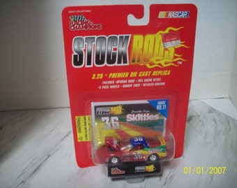 Derrick Cope NASCAR Stock Rods #11 Skittles #36 Stock Car 1999 Racing Champions New on Card Great Gift Idea