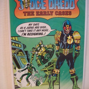 Judge Dredd The Early Cases #5 Judge Dredd Resigns  1980s Eagle Comics - 5 of 6 Issue Mega Series   VF-NM Vintage Comic Book