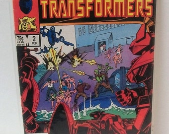 GI Joe And The Transformers #2  Bumblebee Destroyed, Cobra And The Decepticons  VG-VF Cond Vintage Comic Book 1987