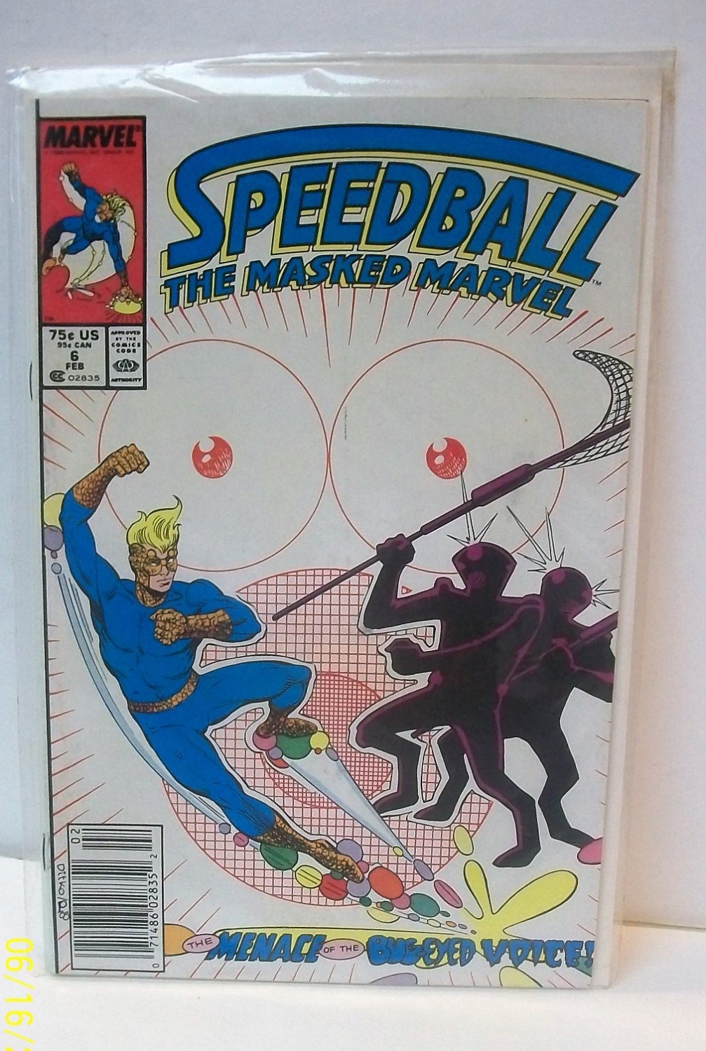 Marvel's Speedball the Masked Marvel Comic Book 
