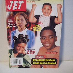 HottestChild Stars On TV And Movies Jet Magazine Dec 15,1997 Vintage African American Magazine Arts/Crafts Black History Project Gift Idea