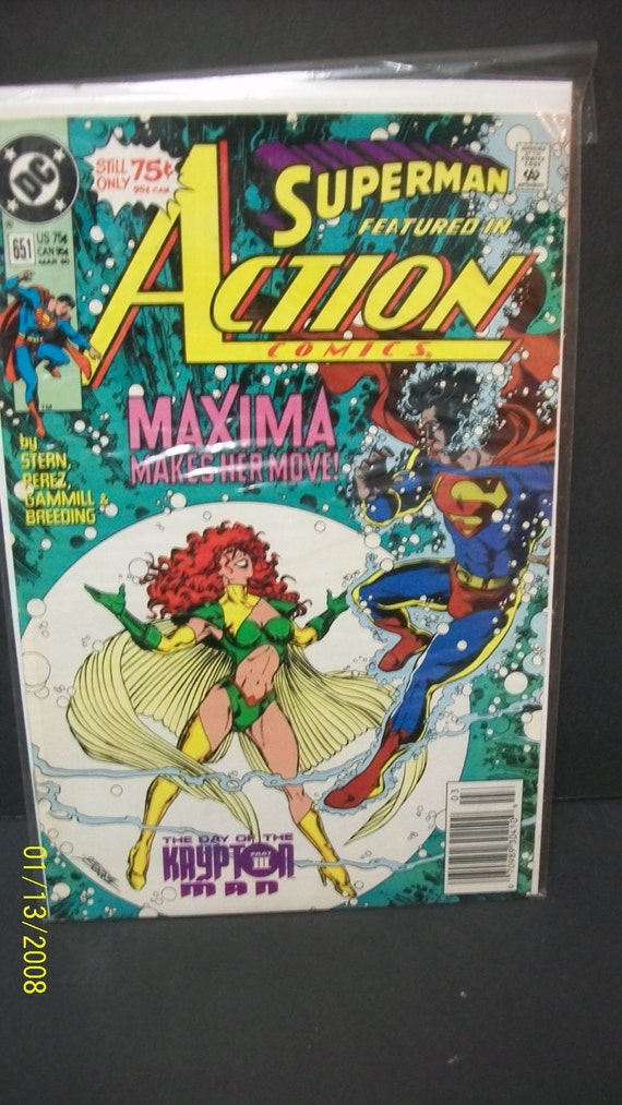 Superman Featured in Action Comics #651 Maxima Makes Her Move VF