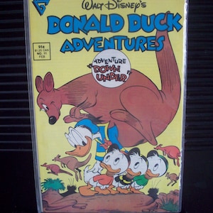 Walt Disney&#39;s  Donald Duck Adventures #11 Donald Duck Adventure Down Under VF-NM Cond Vintage Kids Comic Book 1989 Gladstone Old Paper Smell
