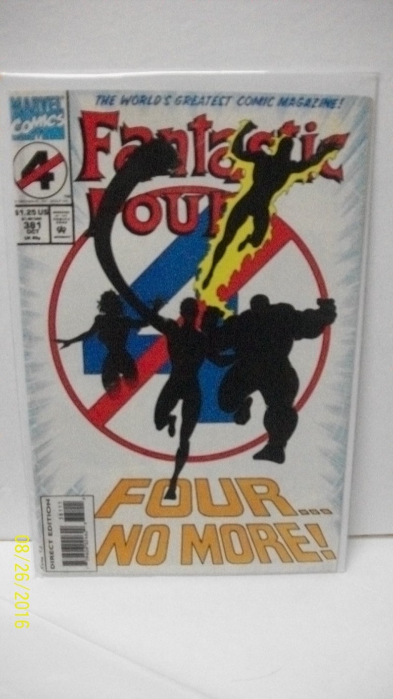 Fantastic Four 381 Four No More Good-VG Vintage Comic Book 1983 Marvel Comic Book image 1