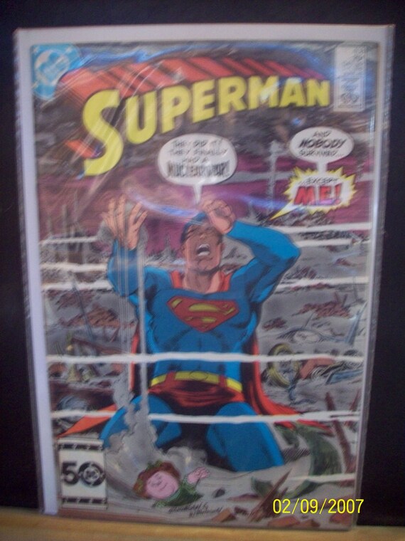 Superman #408 Superman Last Man on Earth Good- VG Cond Strong Old