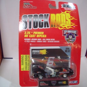 NASCAR ストックロッドシリーズ #51 パワーチーム #6 ブラックヴィンテージカー 1998 レーシングチャンピオン ベントカード新登場