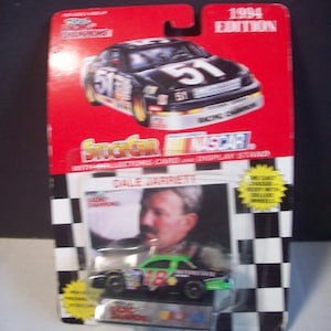 Dale Jarrett Nascar Stock Car Interstate Batterie # 18 1994 Racing Champs 1/64 Diecast Car Neu auf beschädigter Karte