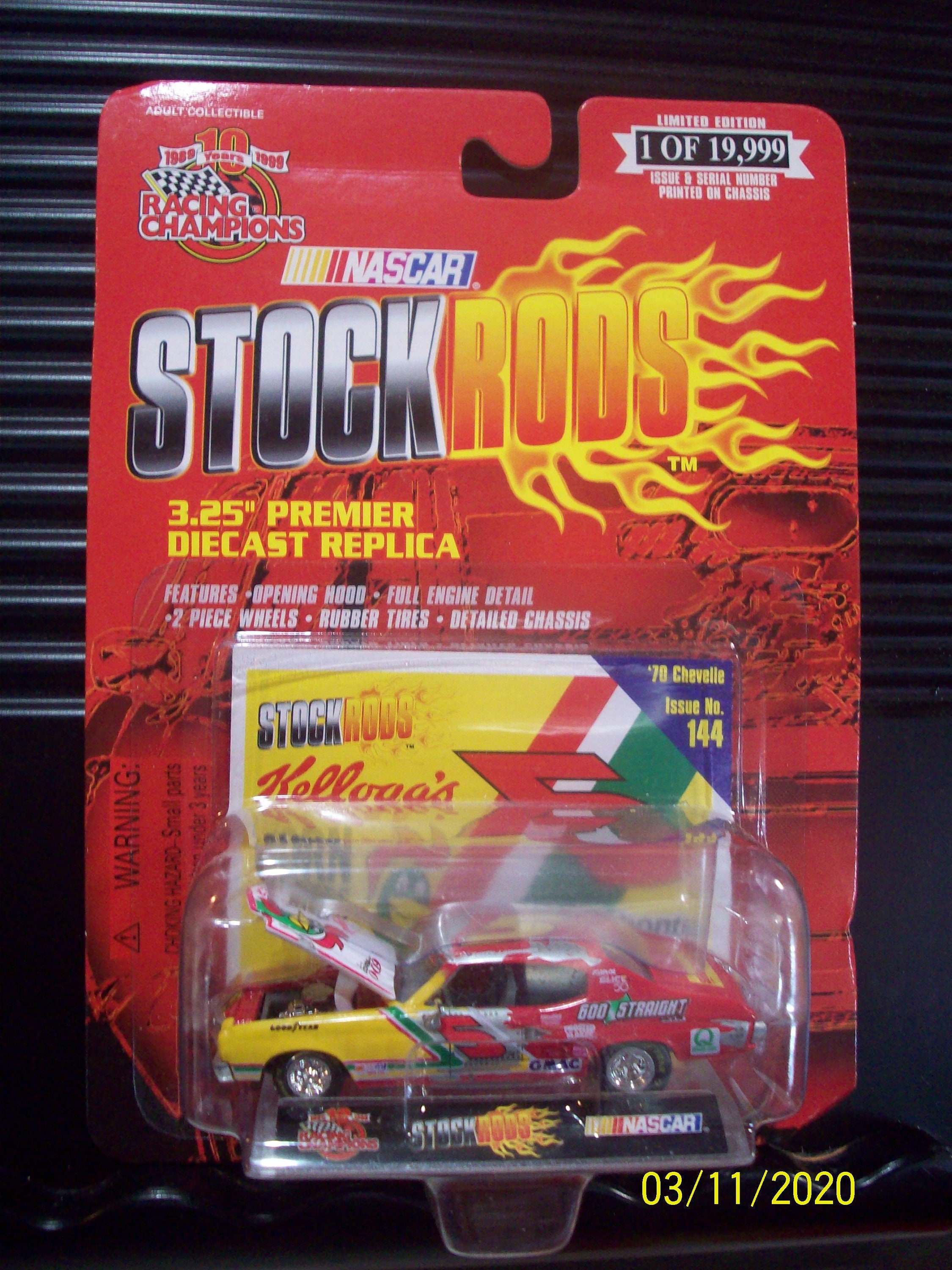 NASCAR Stock Rods #144 Terry Labonte Kellogg's 70 Chevelle