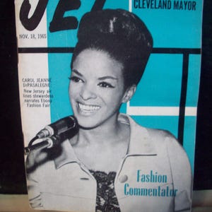 Negro&#39;s Campaign To  Be Cleveland&#39;s Mayor Jet Magazine Nov 18, 1965 Vintage African American Pocket Size Magazine Arts/Crafts Black History