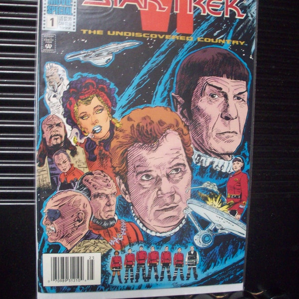 star Trek The Undiscovered Country Movie Special #1  VF-NM  Cond Vintage Comic Book  1991  Movie Adaptation  DCComics