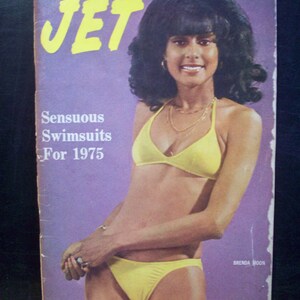 Jet Magazine Brenda Moon Sensuous Swimsuits For 1975 May 1,1975 African American News Digest Vintage Magazine