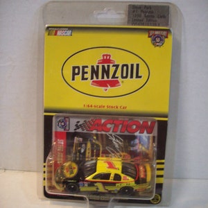 ヴィンテージ NASCAR スティーブ・パーク アクションレーシング 1998 ペンゾイル #1 シボレー モンテカルロ 1/64 スケール ダイキャストカー クラムシェルパッケージ