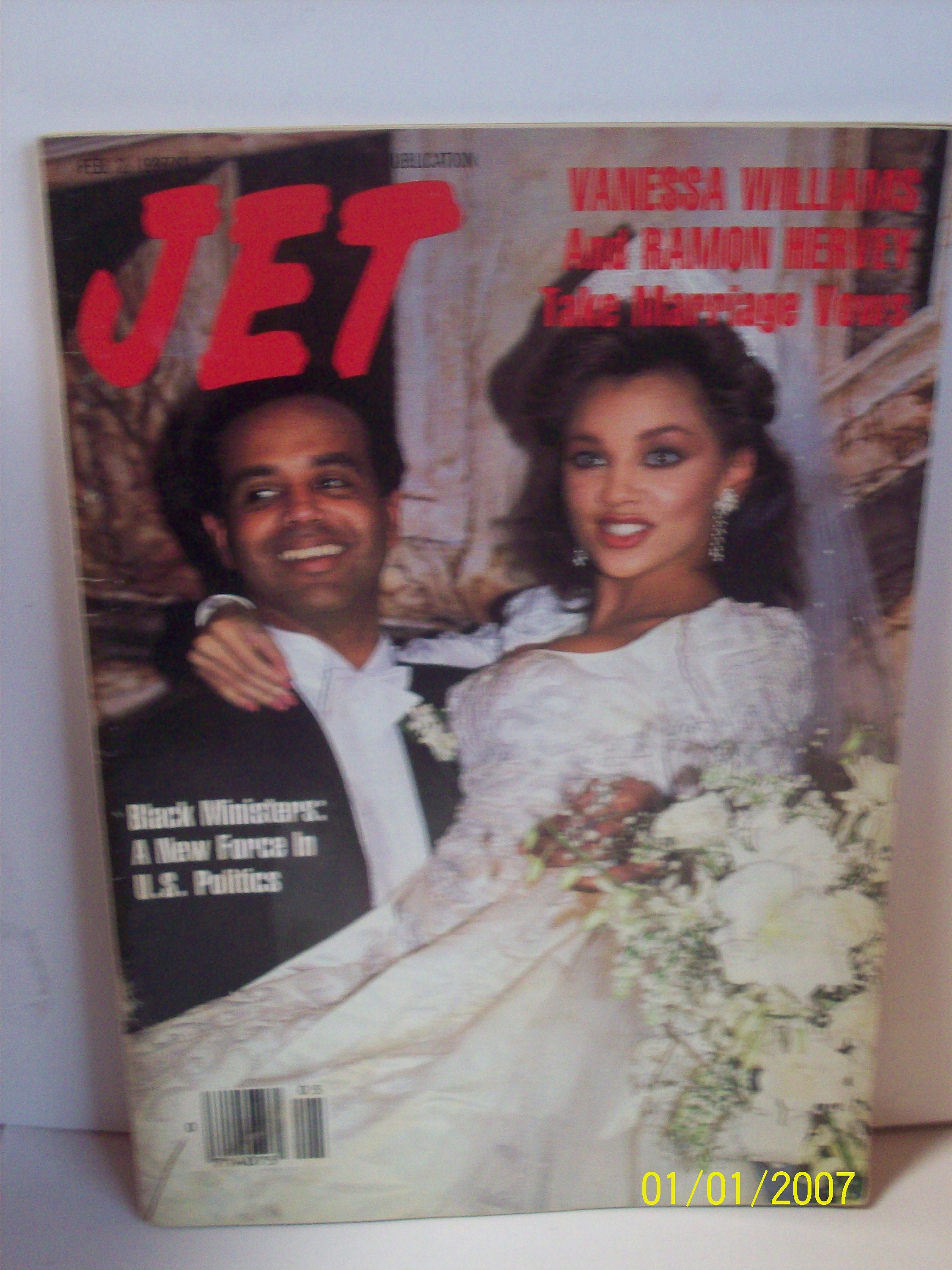 Vanessa Williams Ramon Hervey Wedding Feb 2,1987 Vintage African American  Magazine Arts/crafts Black History Project Gift Idea - Etsy, image size:2250x3000