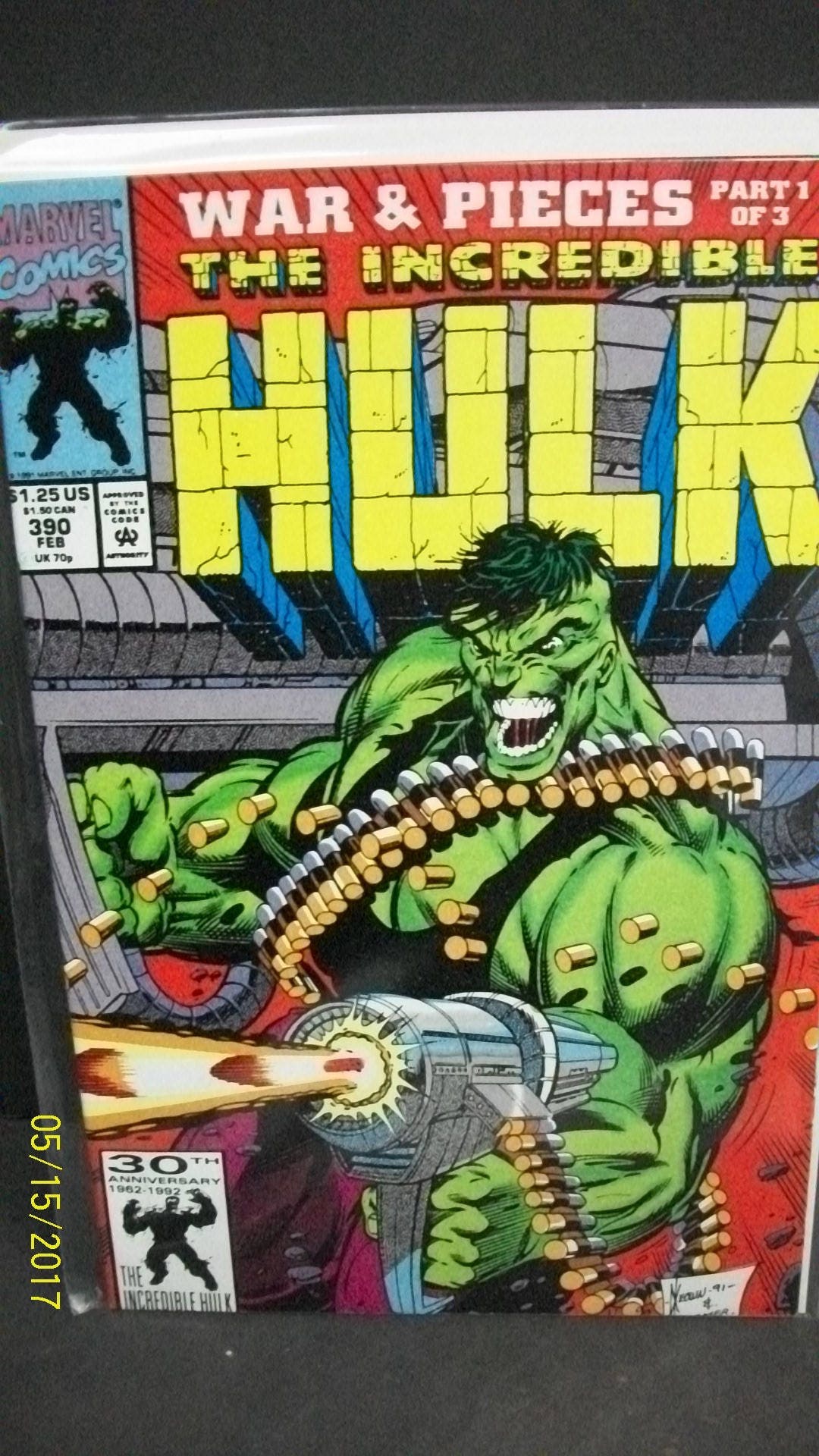 インクレディブル・ハルク #390 ウォー・アンド・ピーシズ パート1 VF