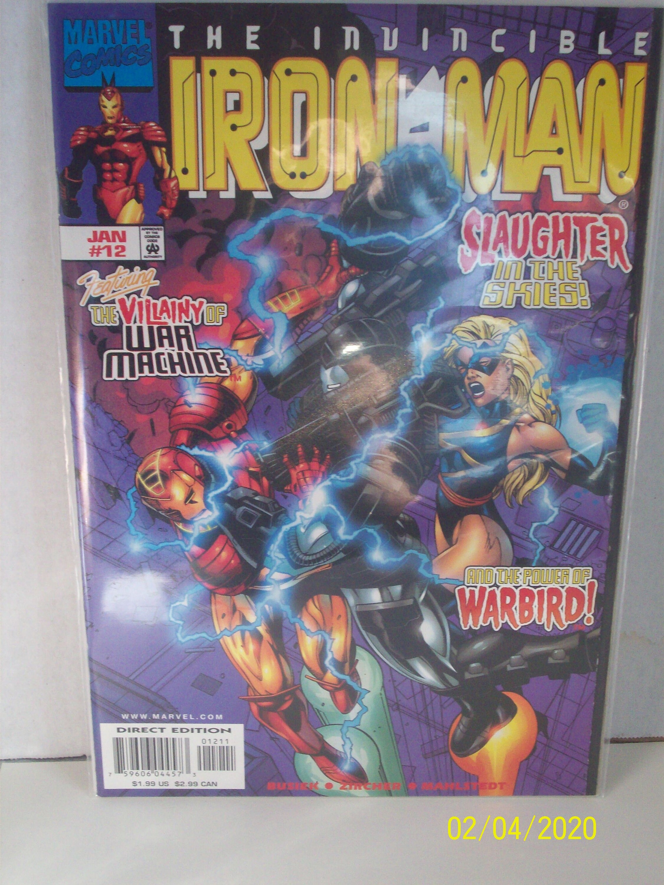 Invincible Iron Man #12 (3rd Series) Ms Marvel Warbird Vs War