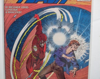 Flash #15 (2nd Series)  Wally West  Trashed By Flash  VF-NM Cond  Vintage Comic Book 1980s DC Comics
