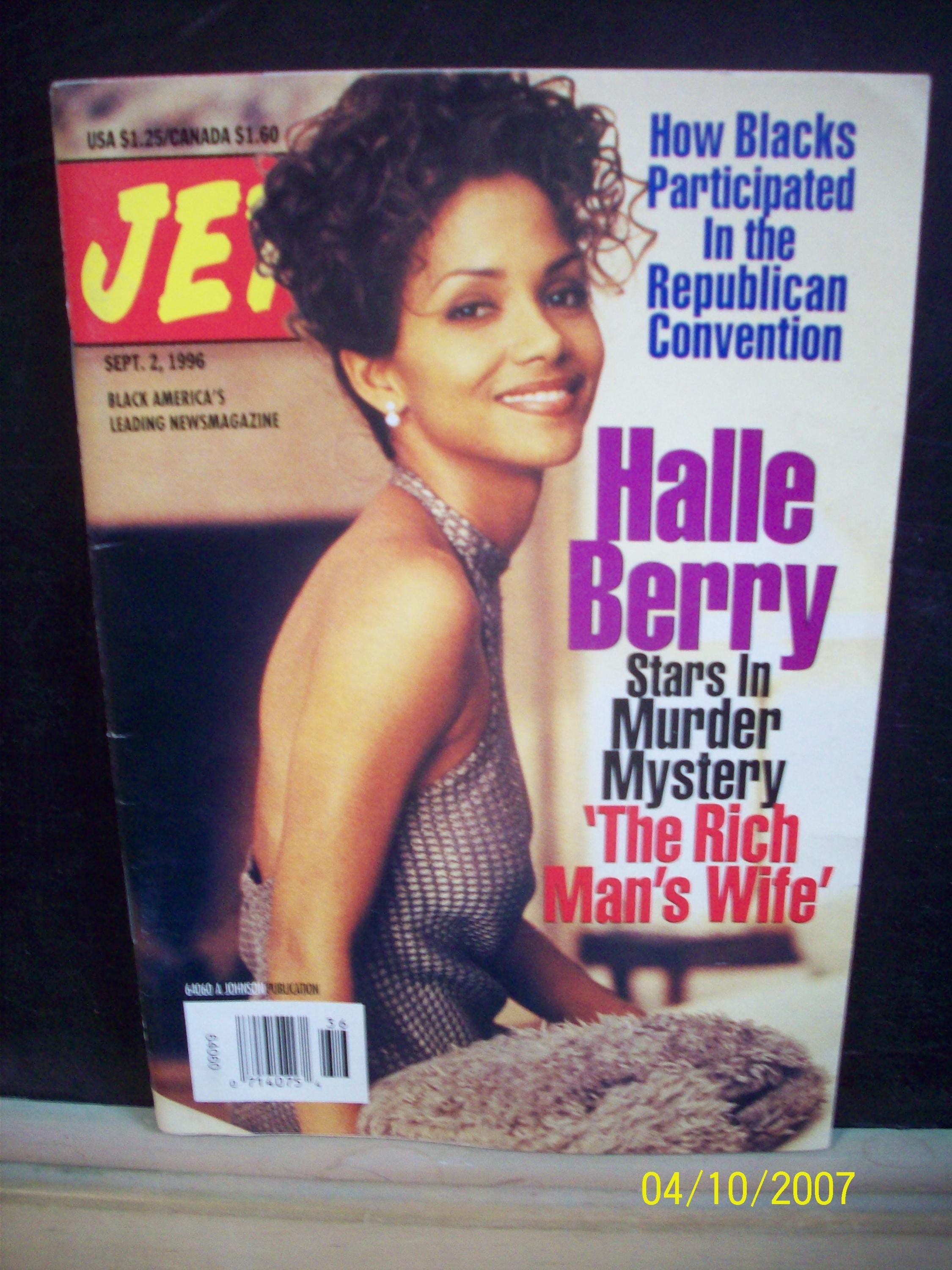 Halle Berry Rich Man's Wife Cover Jet Magazine Sept 2,1996 Vintage