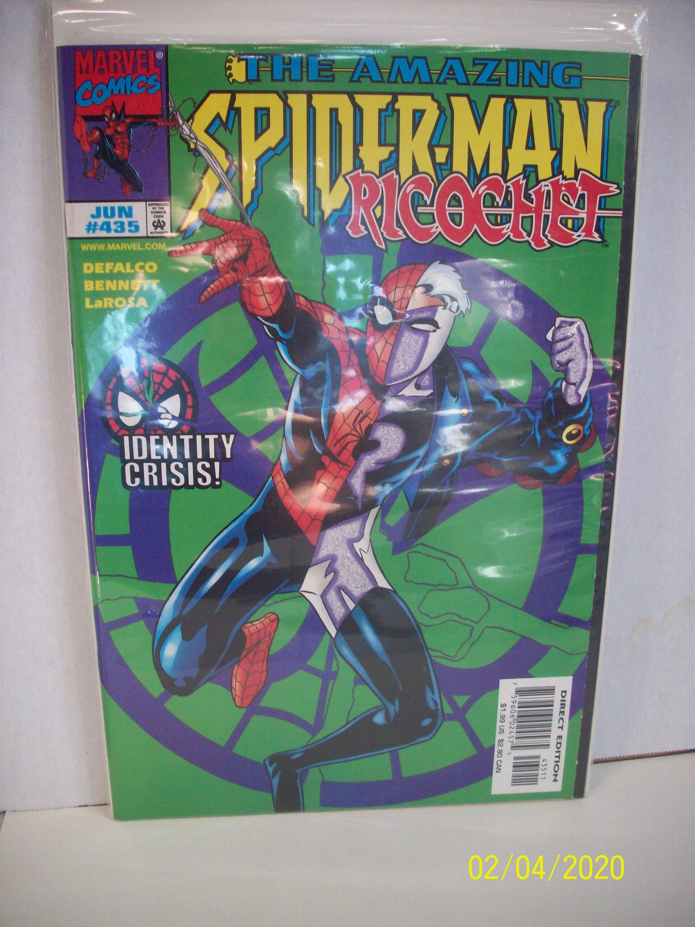 Prisión Asia Posesión Amazing Spider-man 435 Peter Parker As Ricochet Crisis de - Etsy España