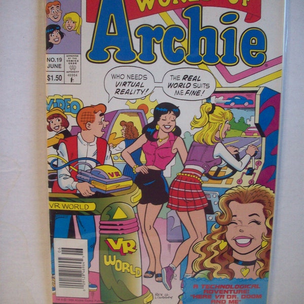 Archie Comics  World Of Archie  VG Cond Vintage Comic Book  Kids Comic 1990s
