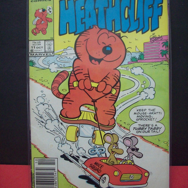 HeathCliff #11 Vice Mice Miami Vice Parody Comic Strip Cat Star Comics Good 1988 Vintage Marvel Kids Comic Book See Item Description Flaws