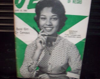 Revista Jet, 16 de junio de 1960, Pretty Tuskegee Coed, revista de bolsillo afroamericana vintage, artes y manualidades, historia afroamericana