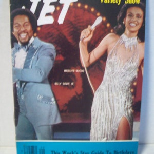Marilyn McCoo Billy Davis Tv Show Jet Magazine July 21,1977 Vintage African American Magazine ArtsCrafts Black History Project Gift Idea