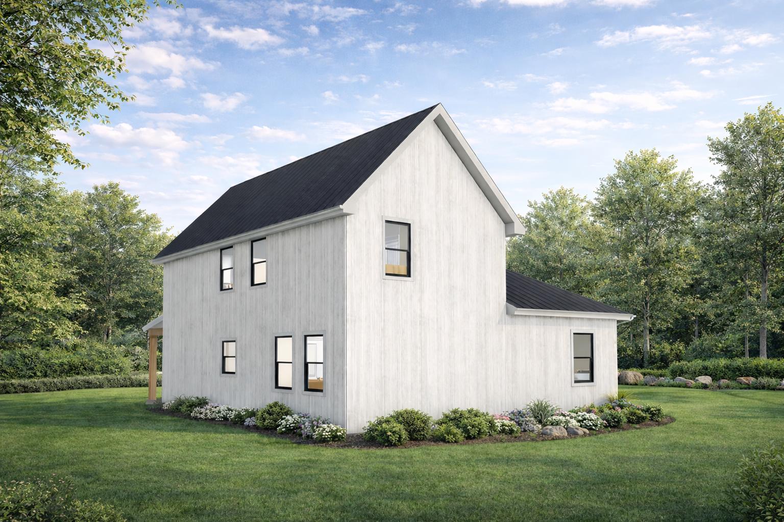 2 Story Modern Farmhouse Cottage House Plan | 2 Bed | 2 Bath | Digital ...