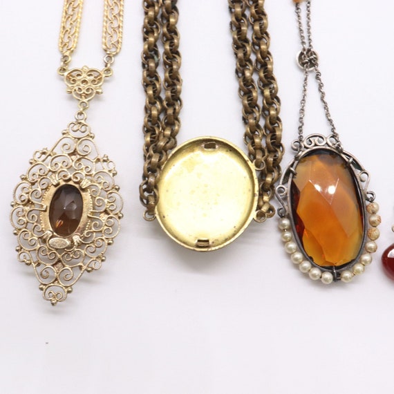 Lot of 5 Necklaces Vintage and Antique NECKLACES … - image 7