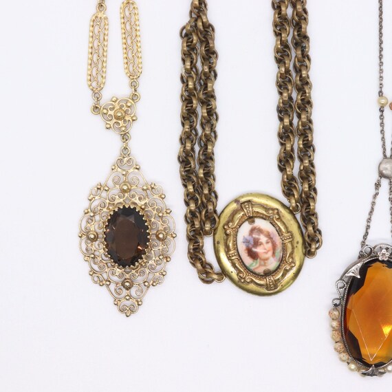 Lot of 5 Necklaces Vintage and Antique NECKLACES … - image 2