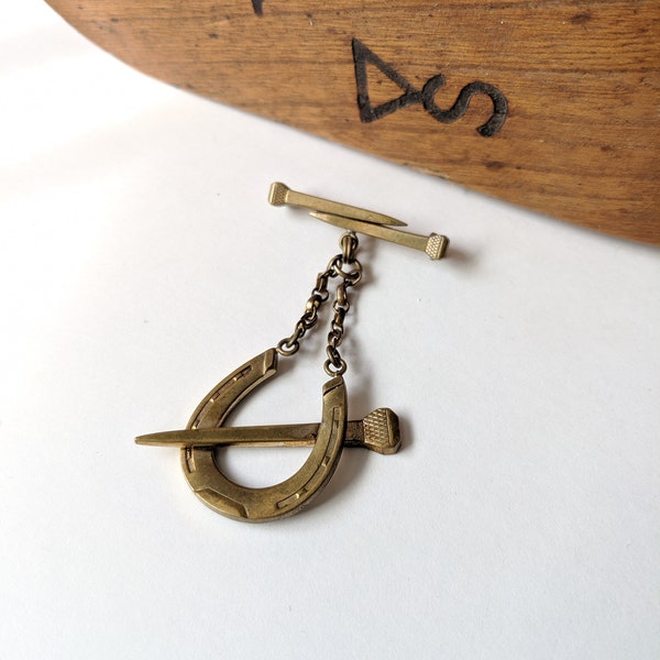 Horseshoe Brooch Etsy