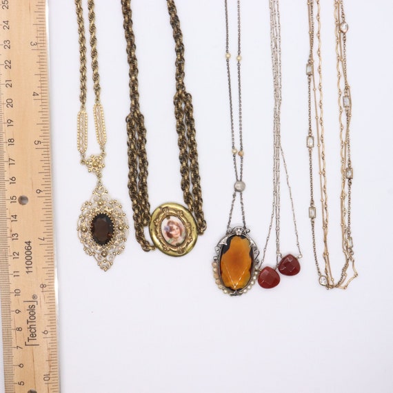 Lot of 5 Necklaces Vintage and Antique NECKLACES … - image 4