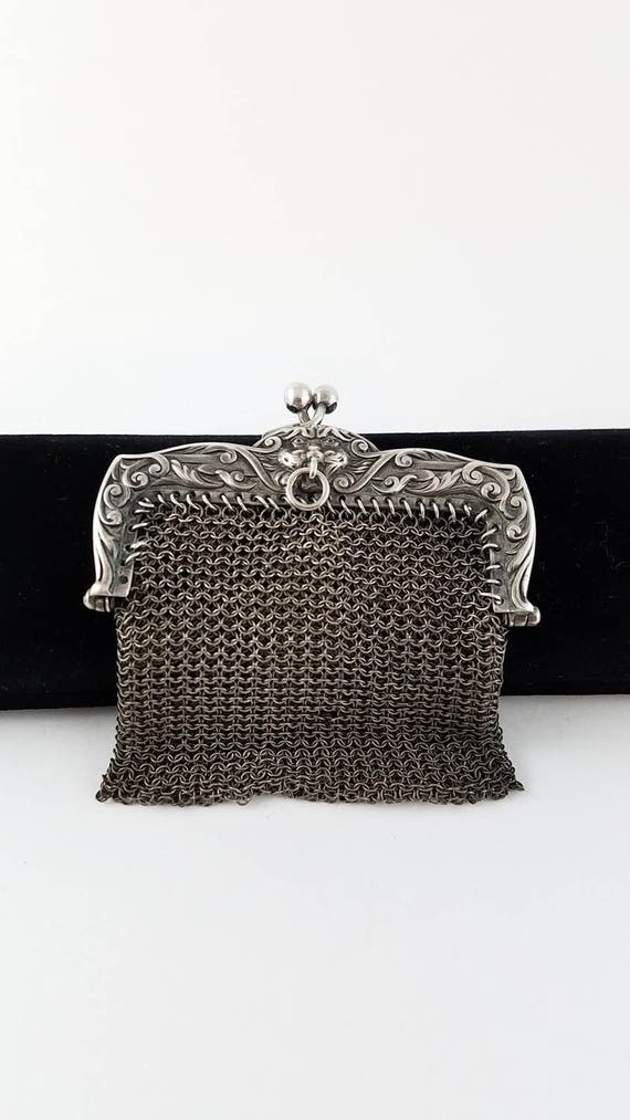 Antique metal mesh purse antique coin purse Victorian mesh | Etsy