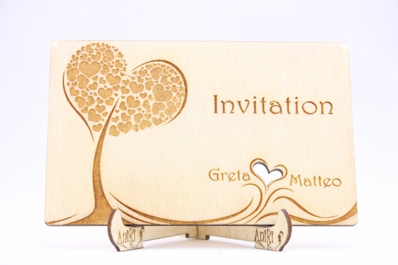 laser cut invitation wedding