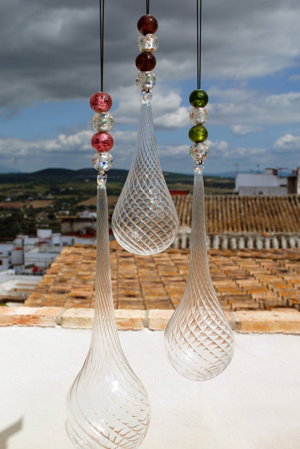 Personalised Hand Blown Clear Hanging Glass Balls & Etsy