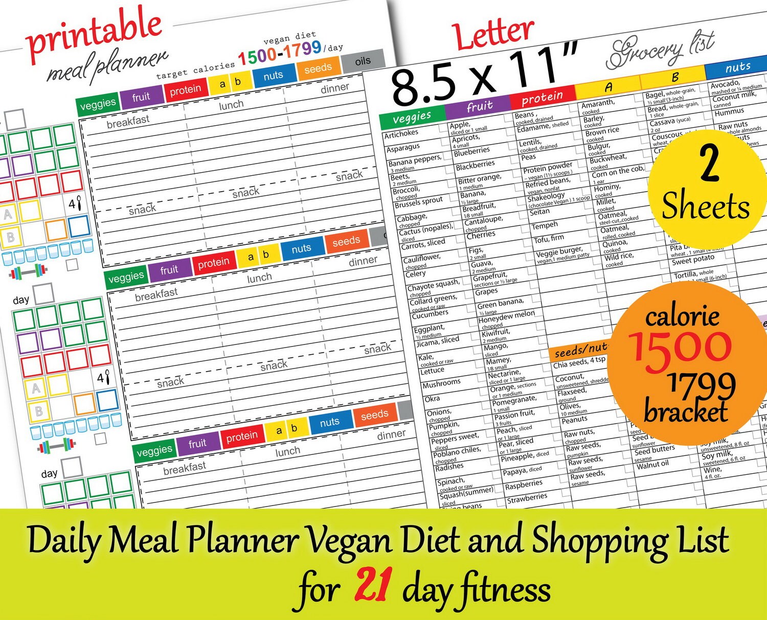 vegan diet plan for 1500 calories a day