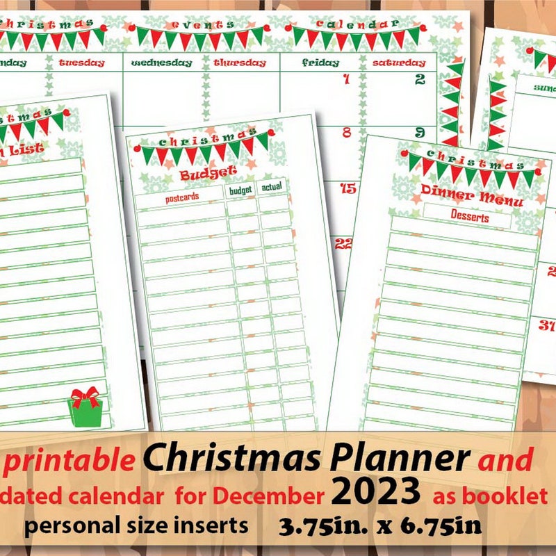 Christmas Planner Etsy
