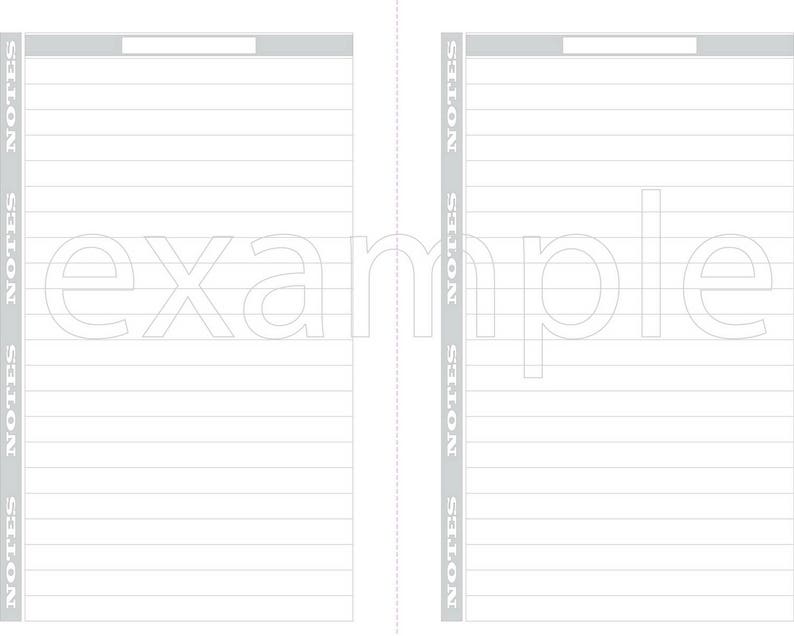 notes inserts printable lined paper printable a5 inserts