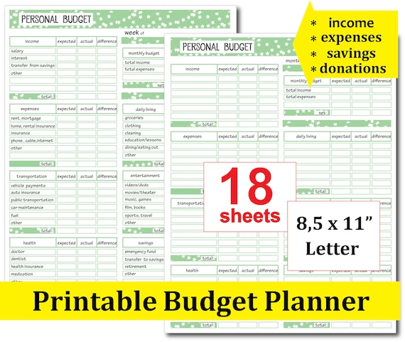 17 Brilliant And Free Monthly Budget Template Printable You