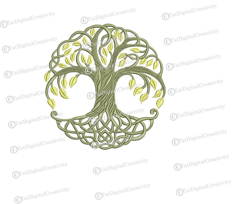 Celtic Tree of Life Machine Embroidery Design (instant Download) - Etsy