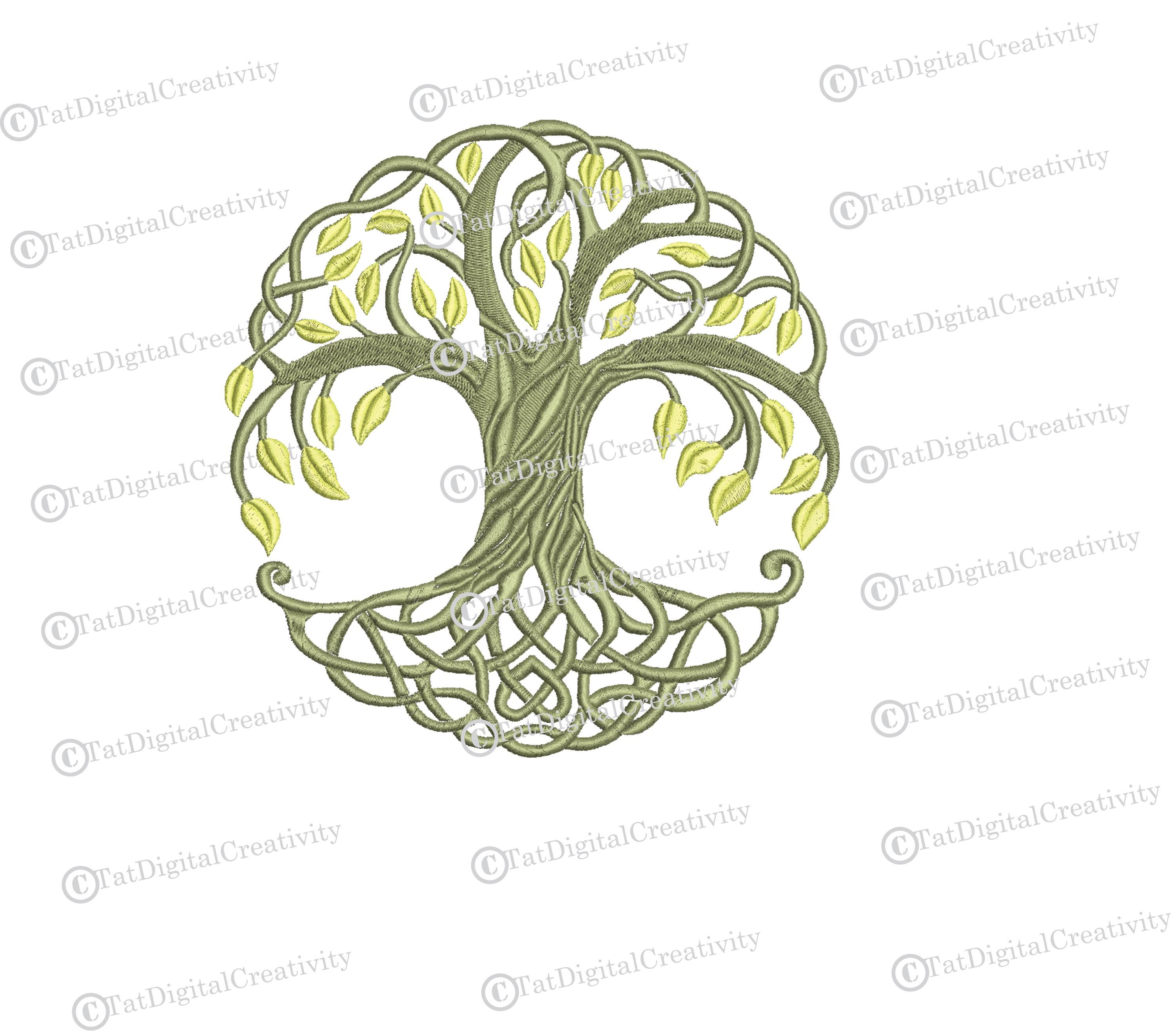 Celtic Tree of Life Machine Embroidery Design (instant Download) - Etsy