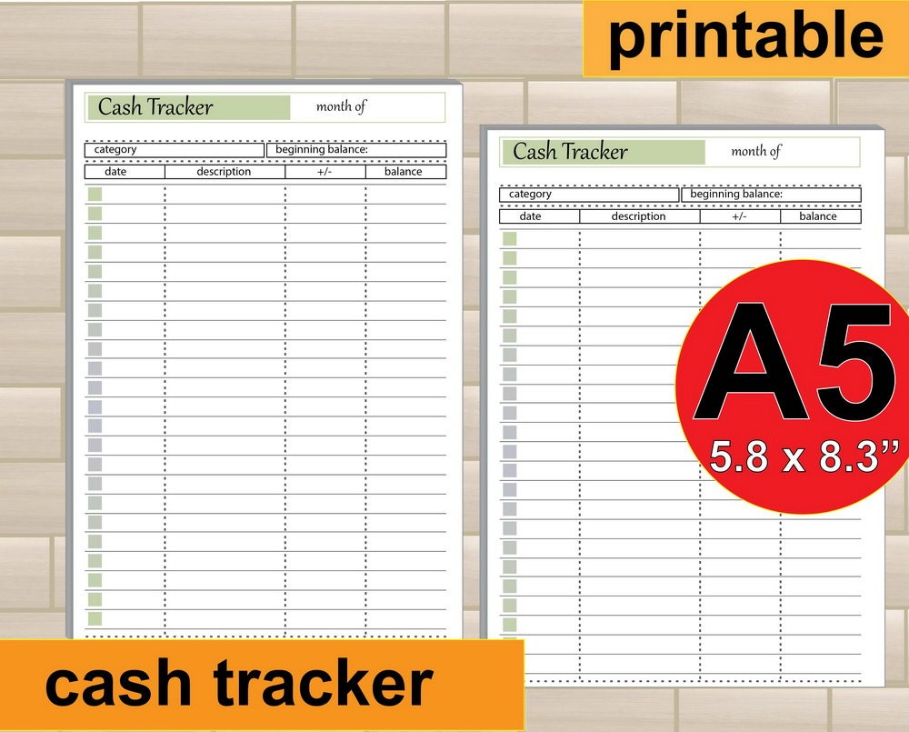 a5 planner pages money organizer money planner money Etsy