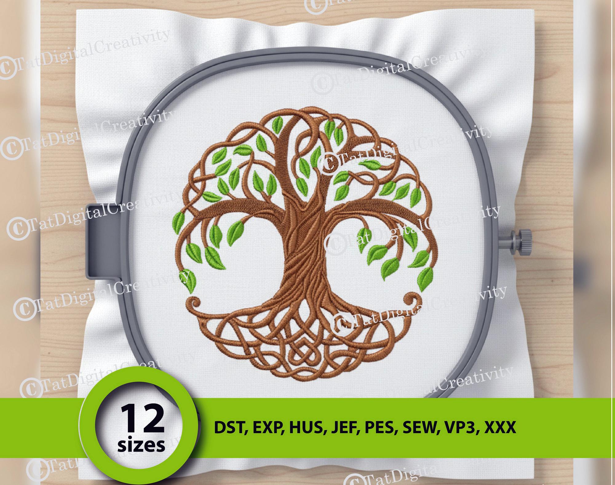 Celtic Tree of Life Machine Embroidery Design (instant Download) - Etsy