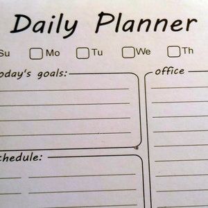 Daily Planner Printable, A5 Planner Inserts, Daily Journal, Daily ...
