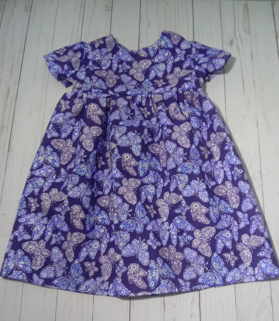 purple butterfly dress