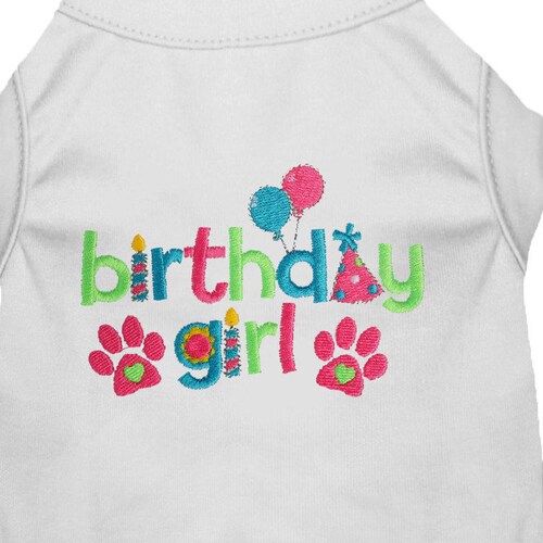 Birthday Girl Dog Dress Dog Birthday Shirt Custom Etsy