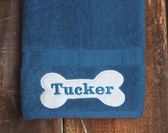 Dog Towel - Personalized Dog Towel - Dog Bath Towel - Custom Pet Towel - Dog Gift - Embroidered Towel - Dog Towel with Name - Custom Dog