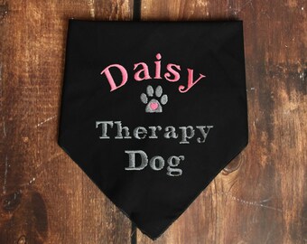 therapy dog in training bandana