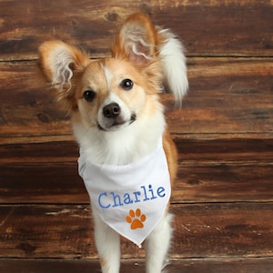 Custom Dog Bandana Personalized Dog Bandana Dog Scarf Design Your Own Bandana Custom Name Dog Bandana Embroidered Dog Bandana Personalized